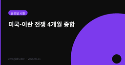 미국-이란 전쟁 4개월, 발발부터 MOU까지 — 지금 어디쯤 왔나